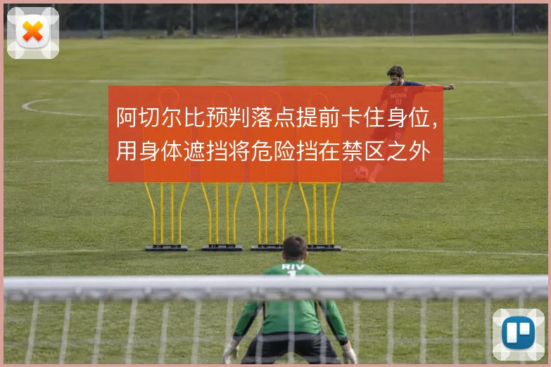 阿切尔比预判落点提前卡住身位,用身体遮挡将危险挡在禁区之外
